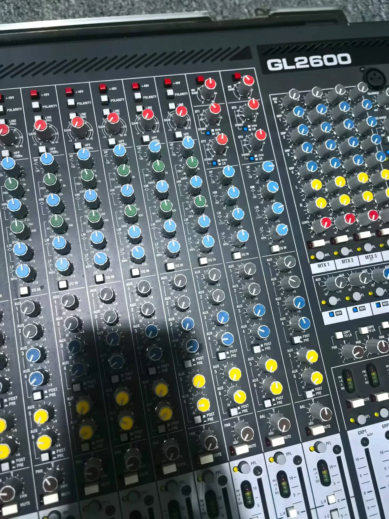Supplied photograph of Allen & Heath GL2800; identity and availability require confirmation — photograph 4