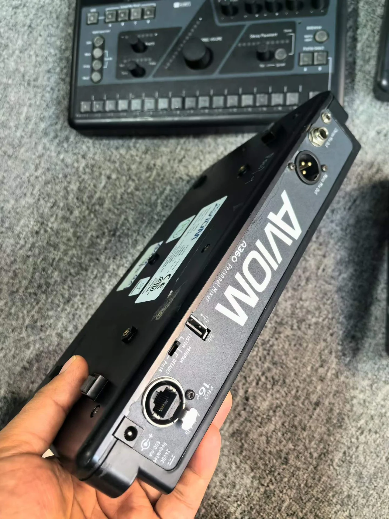 Supplied photograph of Aviom A360; identity and availability require confirmation — photograph 2