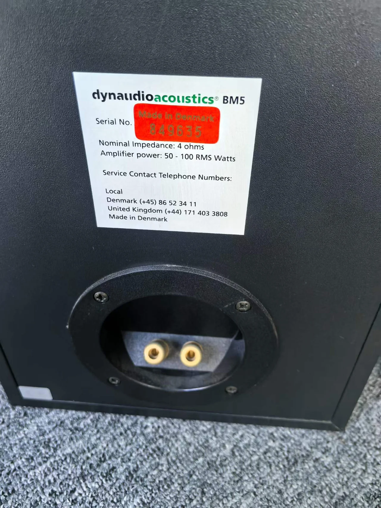 Supplied photograph of Dynaudio BM5 family; identity and availability require confirmation — photograph 2