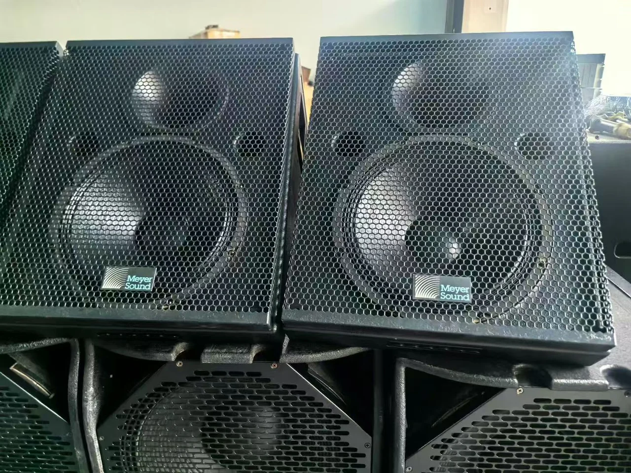 Supplied photograph of Meyer Sound USM-1P; identity and availability require confirmation — photograph 1