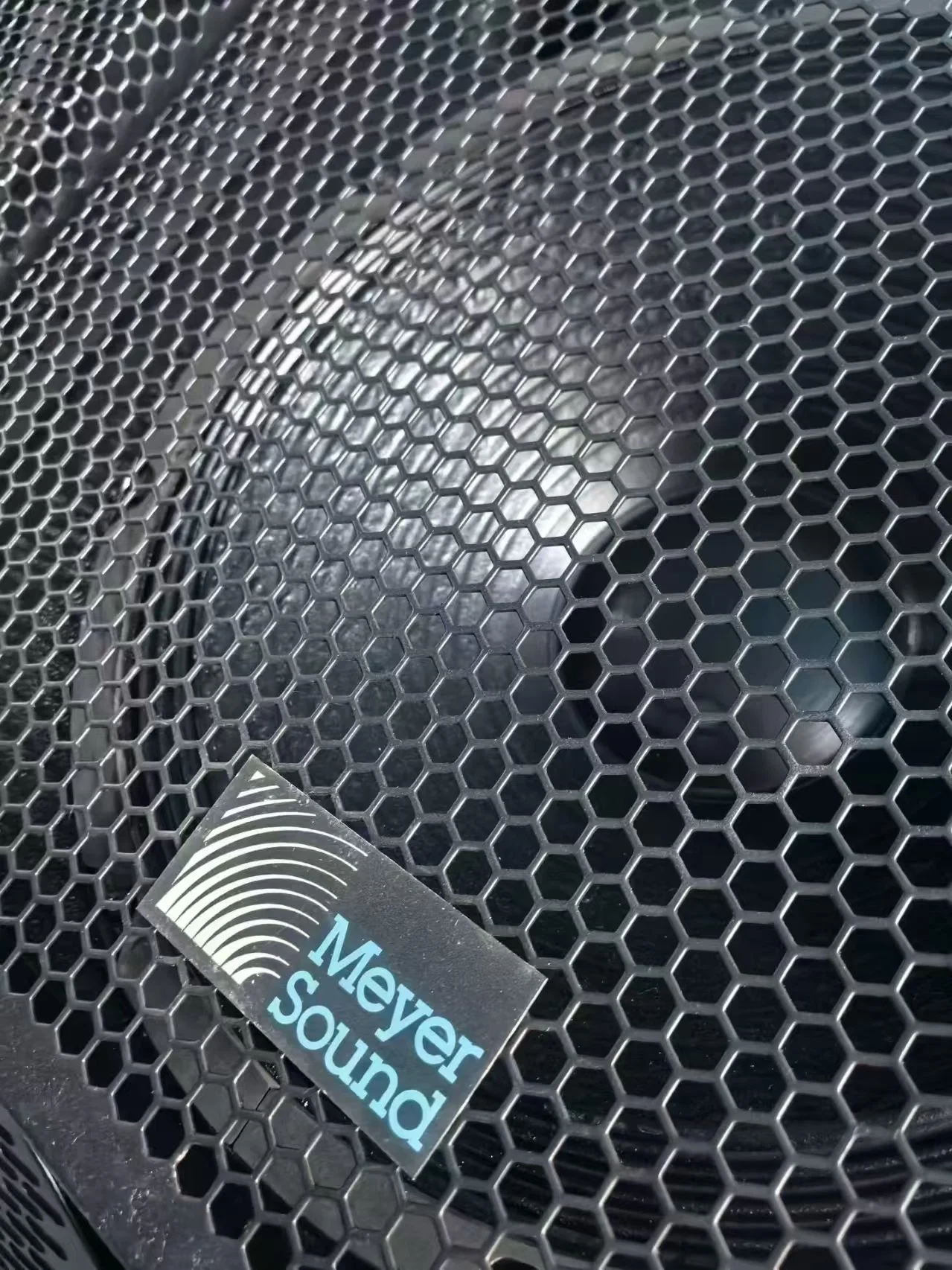 Supplied photograph of Meyer Sound USM-1P; identity and availability require confirmation — photograph 3