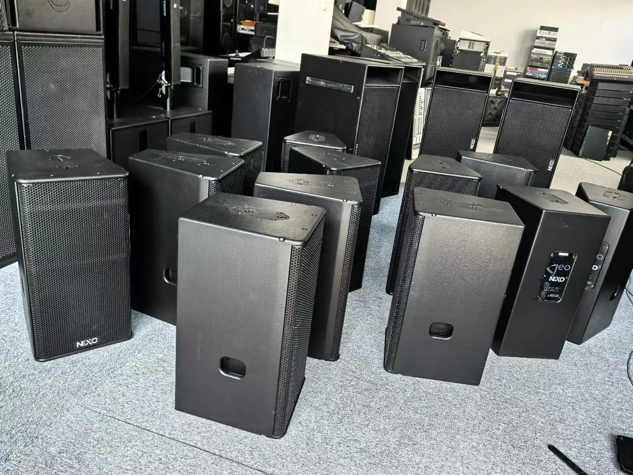 Supplied photograph of NEXO GEO S1230; identity and availability require confirmation — photograph 1