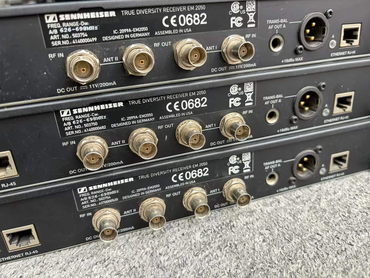 Supplied photograph of Sennheiser 2000 series components; identity and availability require confirmation — photograph 4