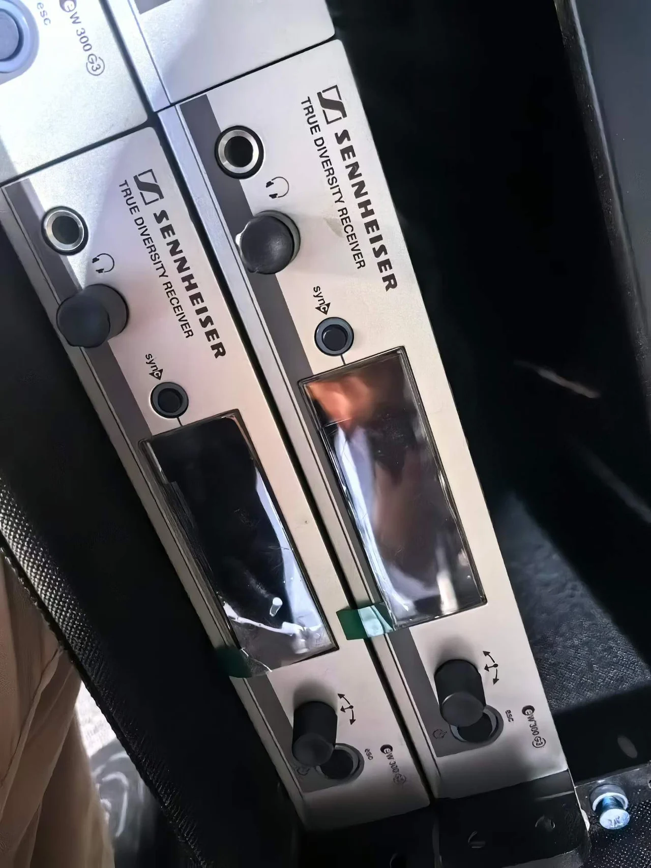 Supplied photograph of Sennheiser 300 G3 components; identity and availability require confirmation — photograph 1