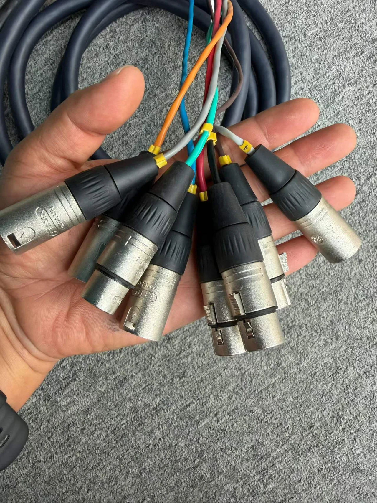 Supplied photograph of Unbranded / to confirm DB25 to XLR loom; identity and availability require confirmation — photograph 2