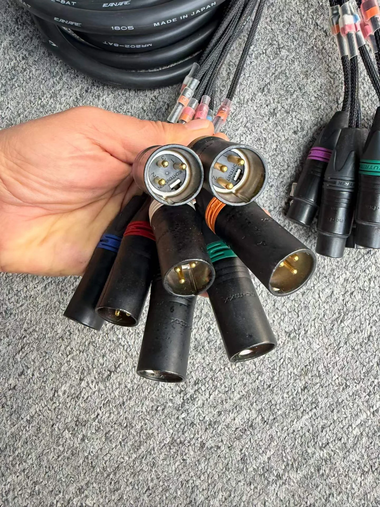 Supplied photograph of Unbranded / to confirm DB25 to XLR loom; identity and availability require confirmation — photograph 2