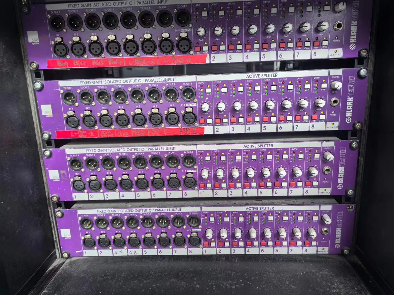 Supplied photograph of Klark Teknik Active splitter / model to confirm; identity, configuration and availability require confirmation — photograph 2
