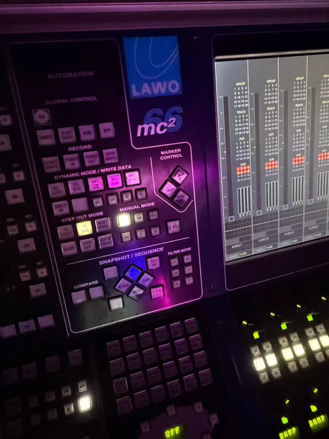 Supplied photograph of Lawo mc²66; identity, configuration and availability require confirmation — photograph 4