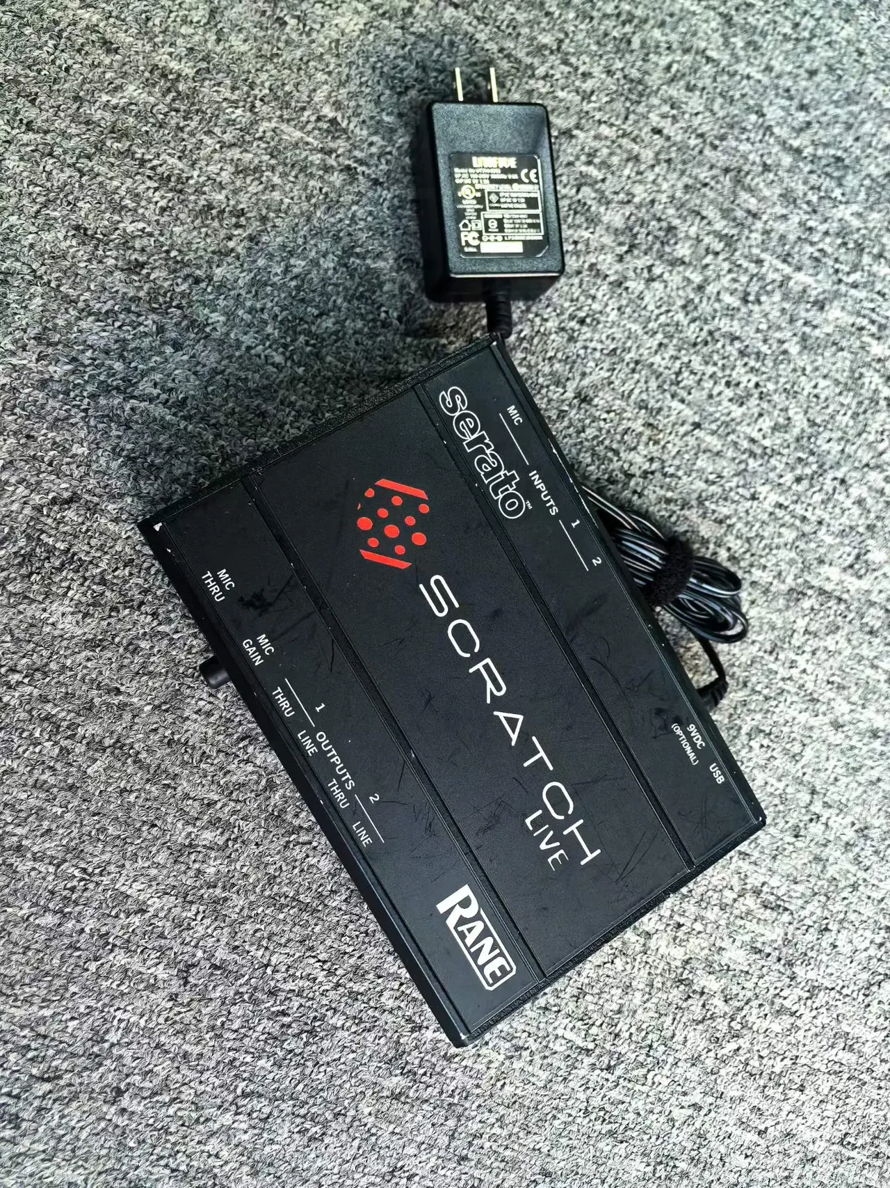 Supplied photograph of Rane Scratch Live interface / variant to confirm; identity, configuration and availability require confirmation — photograph 1