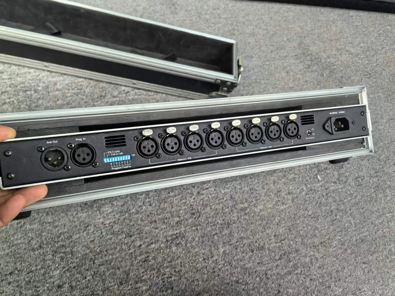 Supplied photograph of Telikou MT-800 intercom components; identity, configuration and availability require confirmation — photograph 2